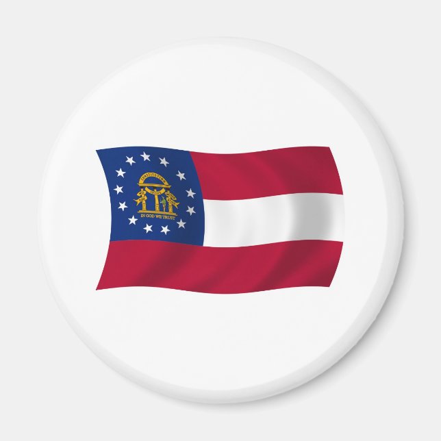 Imán de la bandera de Georgia (Frente)