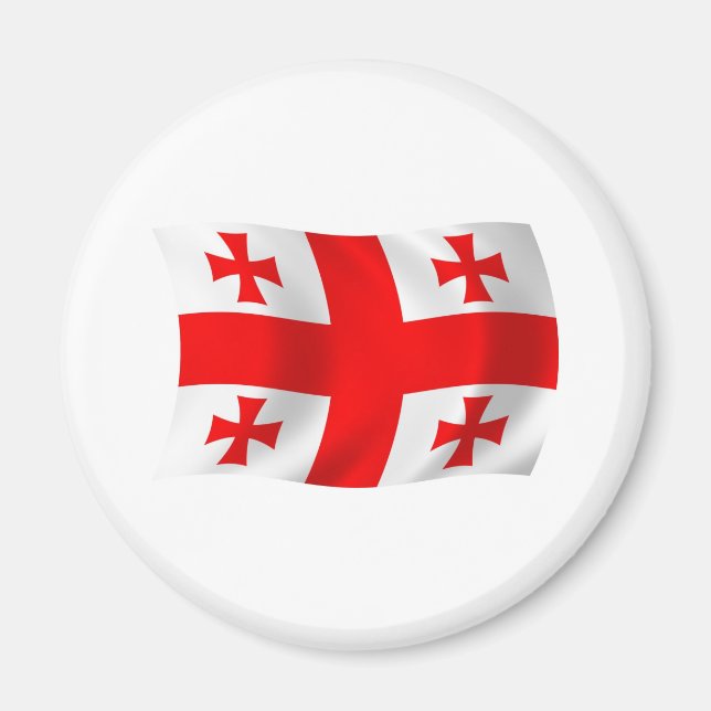 Imán de la bandera de Georgia (Frente)
