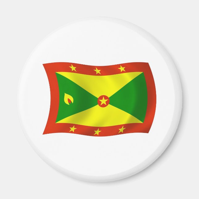 Imán de la bandera de Granada (Frente)
