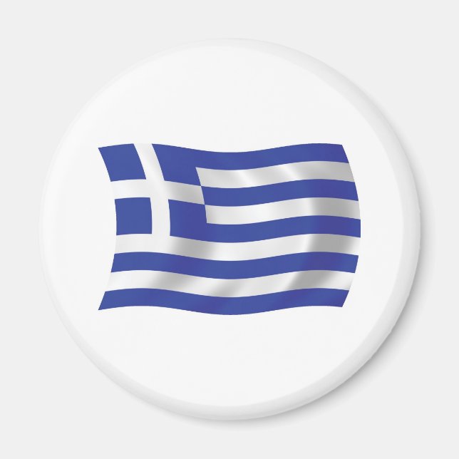 Imán de la bandera de Grecia (Frente)