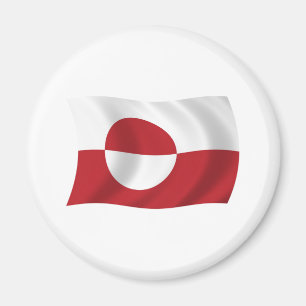Imán de la bandera de Groenlandia