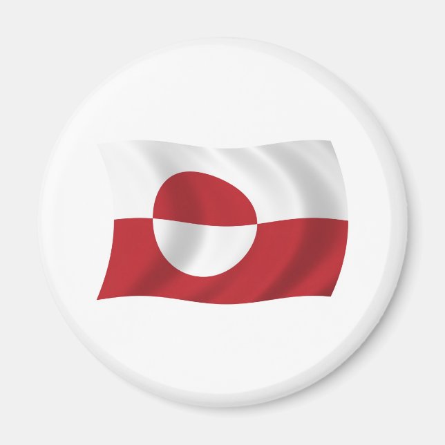 Imán de la bandera de Groenlandia (Frente)