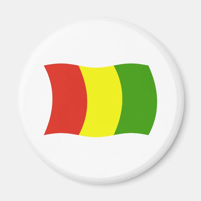 Imán de la bandera de Guinea (Frente)