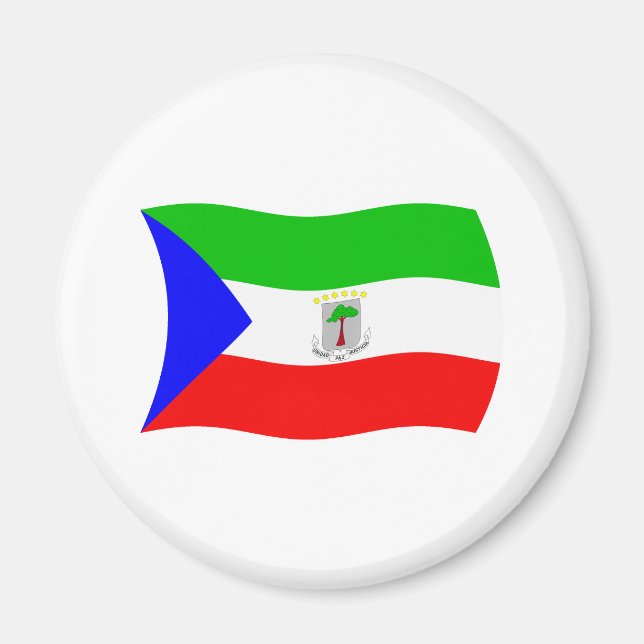 Imán de la bandera de Guinea Ecuatorial (Frente)