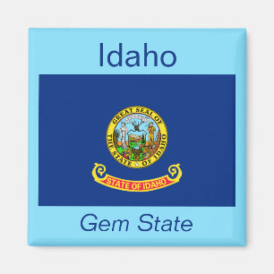 Imán de la bandera de Idaho