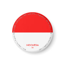 Imán de la bandera de Indonesia