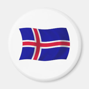 Imán de la bandera de Islandia