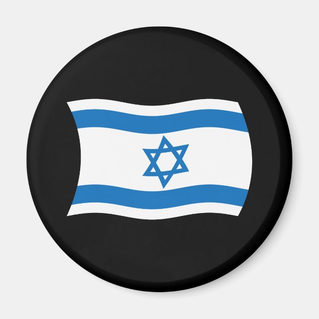 Imán de la bandera de Israel (Frente)