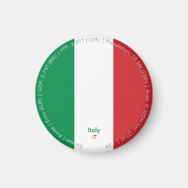 Imán de la bandera de Italia