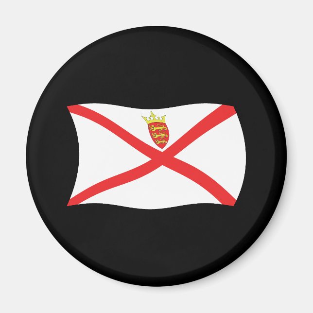 Imán de la bandera de Jersey (Frente)