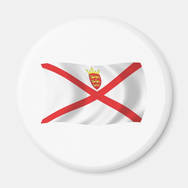 Imán de la bandera de Jersey (Frente)