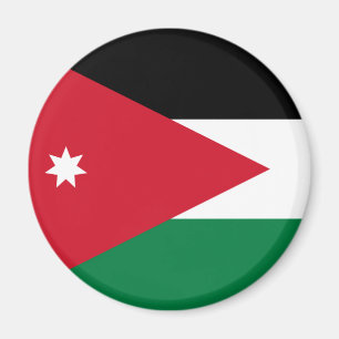 Imán de la bandera de Jordania
