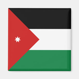 Imán de la bandera de Jordania