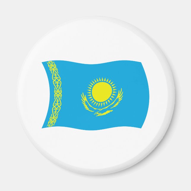 Imán de la bandera de Kazajistán (Frente)