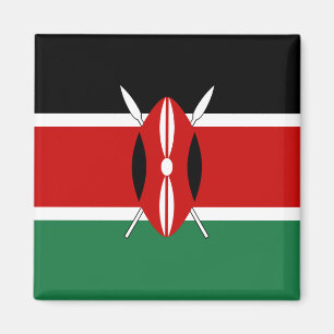 Imán de la bandera de Kenia