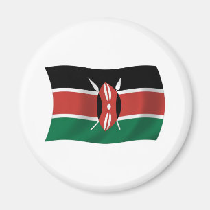 Imán de la bandera de Kenia