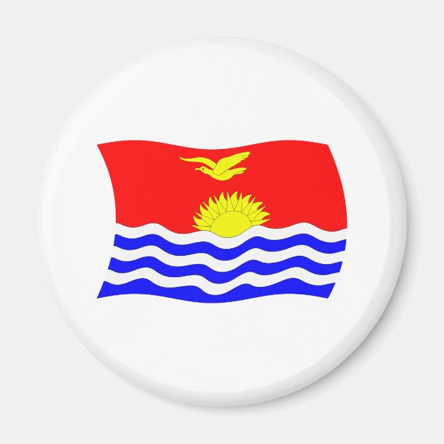 Imán de la bandera de Kiribati (Frente)