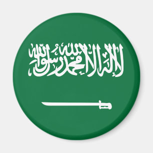 Imán de la bandera de la Arabia Saudita