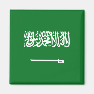 Imán de la bandera de la Arabia Saudita