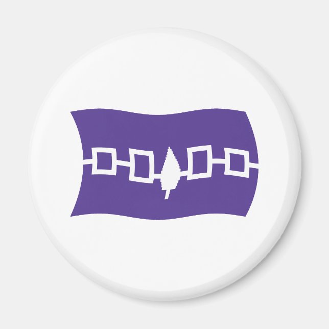 Imán de la Bandera de la Confederación Iroquesa (Frente)
