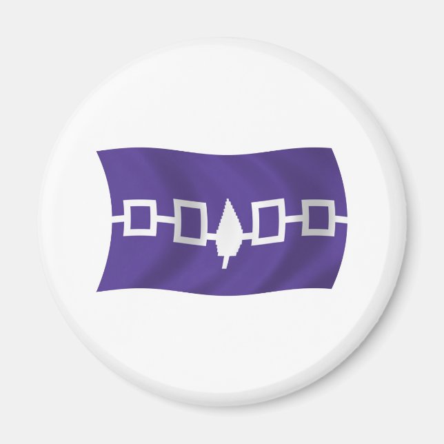 Imán de la bandera de la Confederación Iroquesa (Frente)