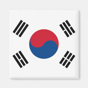 Imán de la bandera de la Corea del Sur