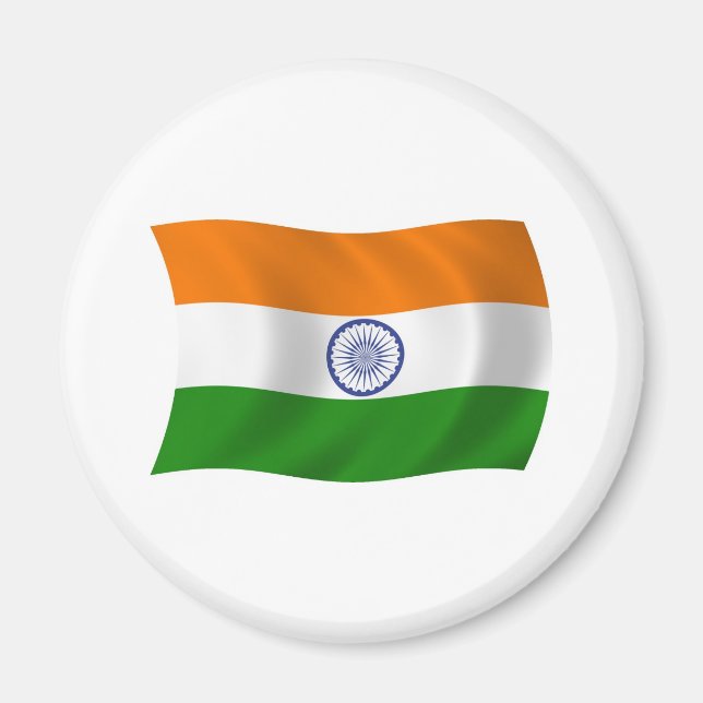 Imán de la Bandera de la India (Frente)