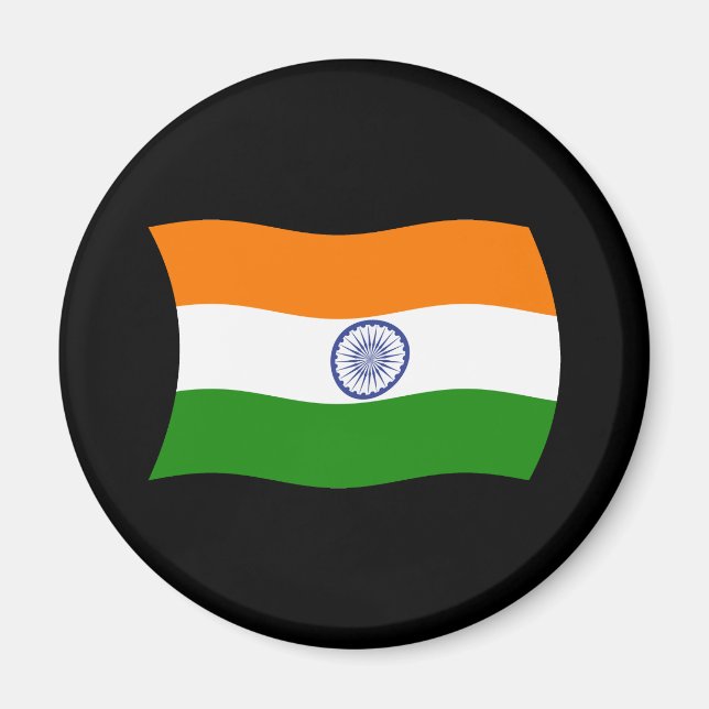 Imán de la Bandera de la India (Frente)