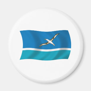 Imán de la bandera de la isla Midway