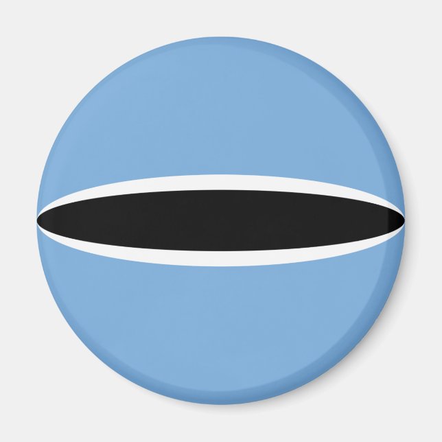Imán de la bandera de la pesca de Botswana (Frente)
