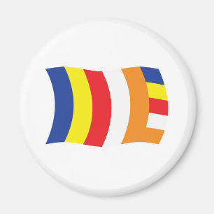 Imán de la Bandera de la Religión Budista