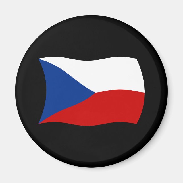 Imán de la bandera de la República Checa (Frente)