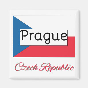 Imán de la bandera de la República Checa de Prag