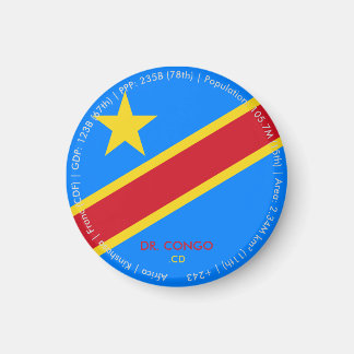 Imán de la bandera de la República Democrática del