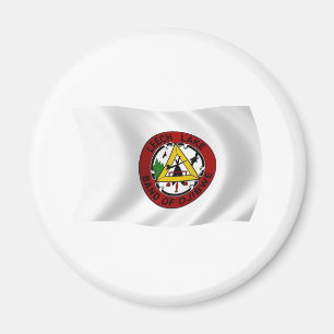 Imán de la bandera de la reserva de Leech Lake
