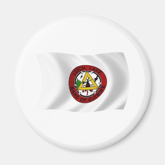 Imán de la bandera de la reserva de Leech Lake (Frente)