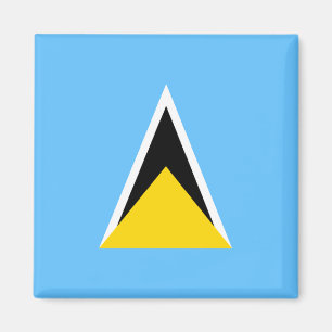 Imán de la bandera de la Santa Lucía