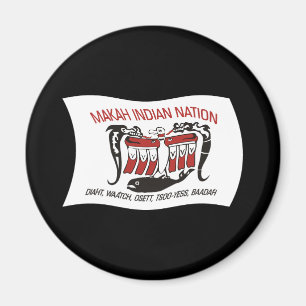 Imán de la bandera de la tribu Makah