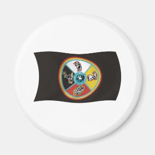 Imán de la bandera de la tribu Sault Ste. Marie