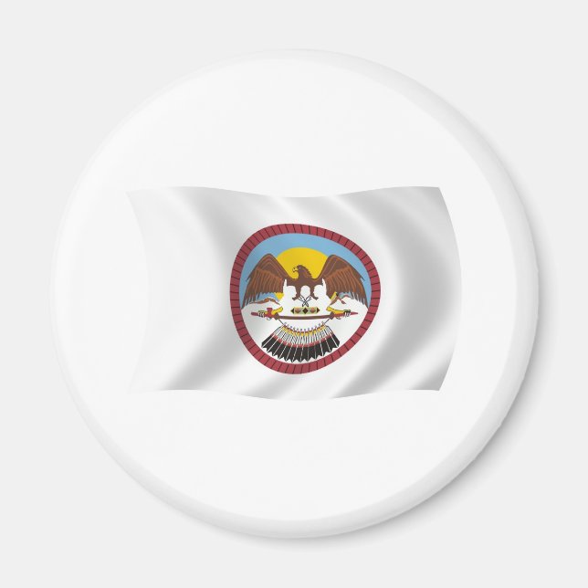Imán de la bandera de la tribu Ute (Frente)