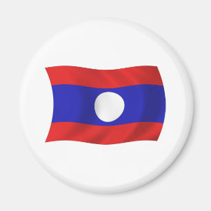 Imán de la bandera de Laos