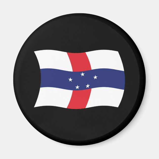 Imán de la bandera de las Antillas Neerlandesas (Frente)