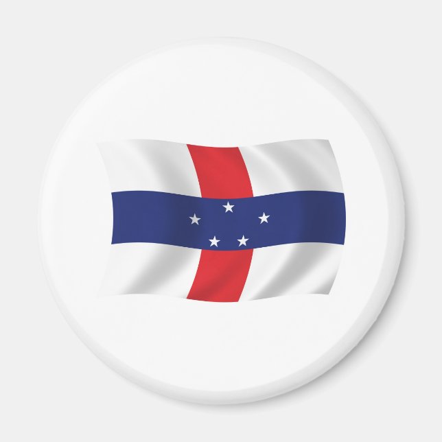 Imán de la bandera de las Antillas Neerlandesas (Frente)