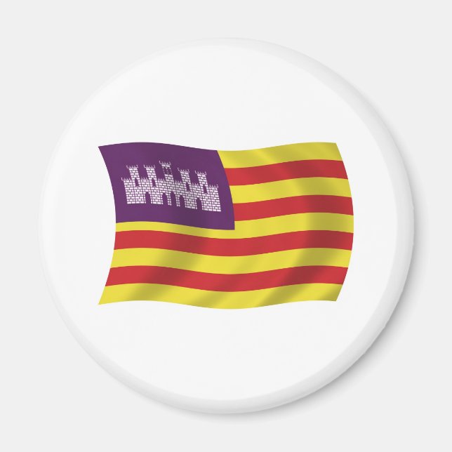 Imán de la bandera de las Islas Baleares (Frente)