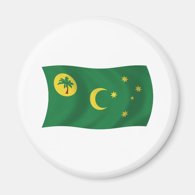 Imán de la bandera de las Islas Cocos (Frente)