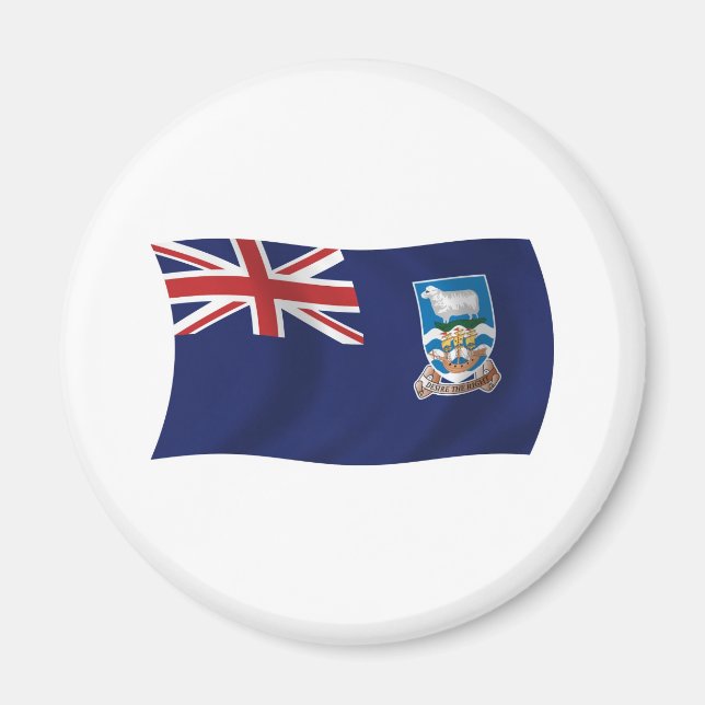 Imán de la bandera de las Islas Malvinas (Frente)