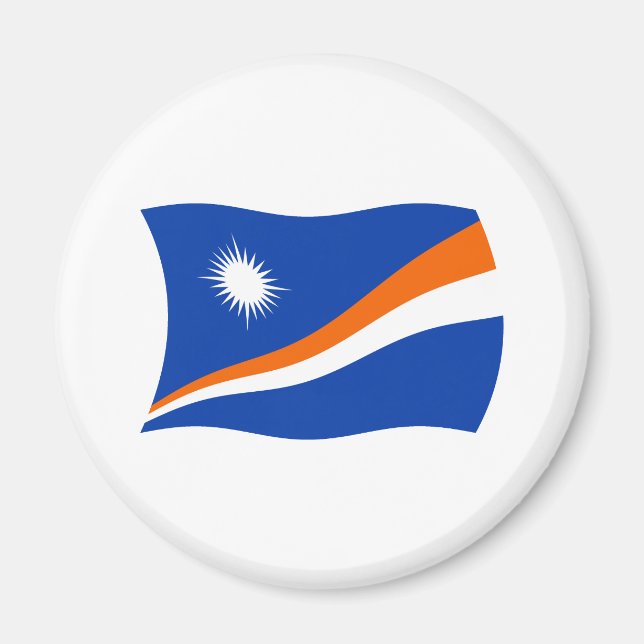 Imán de la bandera de las Islas Marshall (Frente)