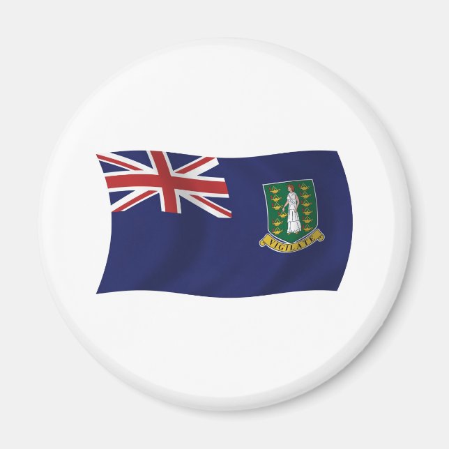 Imán de la bandera de las Islas Vírgenes Británica (Frente)