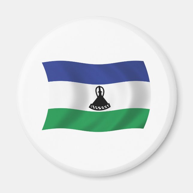 Imán de la bandera de Lesoto (Frente)