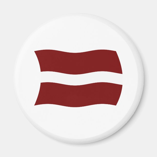 Imán de la bandera de Letonia (Frente)